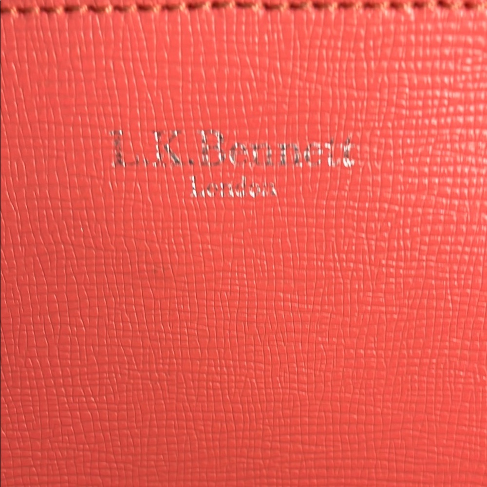 L.K. Bennett Coral Leather crossbody